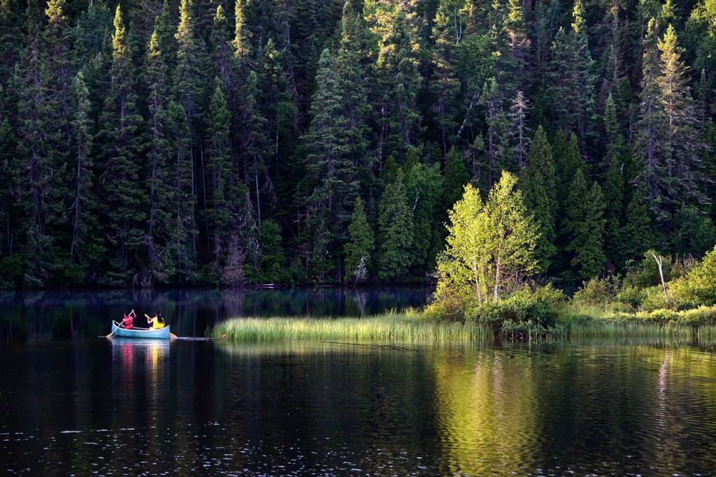 Ete quebec lac canoe